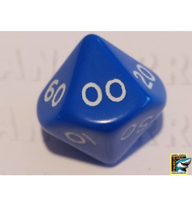 Dobbelsteen D10 Blauw (10's)