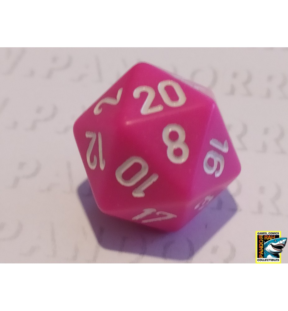 Dobbelsteen D20 Roze