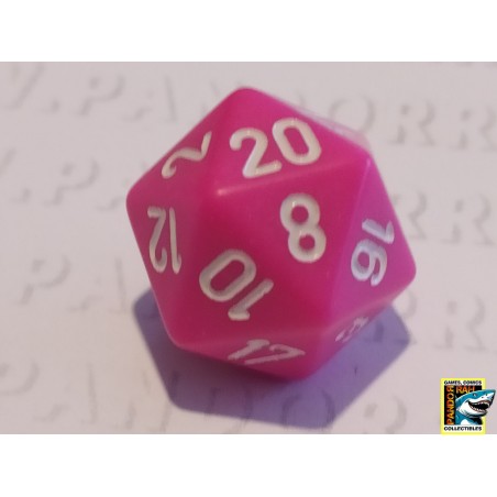 Dobbelsteen D20 Roze