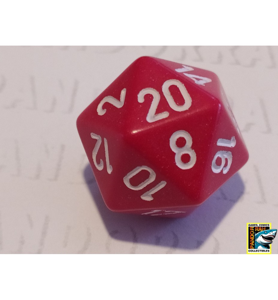 Dobbelsteen D20 Rood