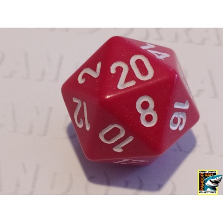 Dobbelsteen D20 Rood