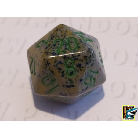 Dobbelsteen D20 Zand Speckled