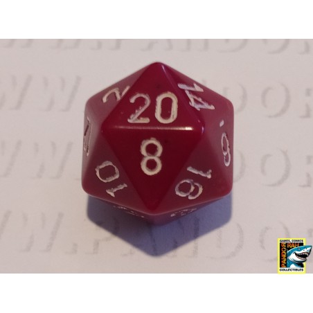 Dobbelsteen D20 Rood