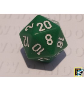 Dobbelsteen D20 Groen