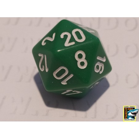 Dobbelsteen D20 Groen