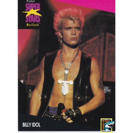 ProSet Super Stars MusiCards Trading Cards Billy Idol