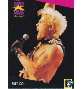 ProSet Super Stars MusiCards Trading Cards Billy Idol