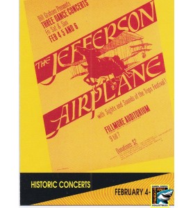 ProSet Super Stars MusiCards Trading Cards Poster Jefferson Airplane 1966