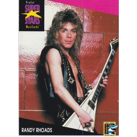 ProSet Super Stars MusiCards Trading Cards Randy Rhoads