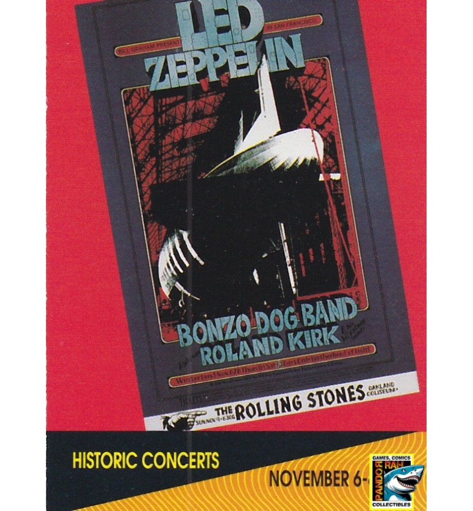 ProSet Super Stars MusiCards Trading Cards Poster Led Zeppelin, 1969