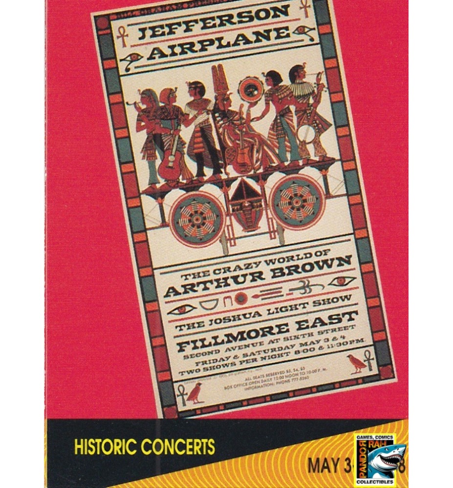 ProSet Super Stars MusiCards Trading Cards Poster Jefferson Airplane, 1968