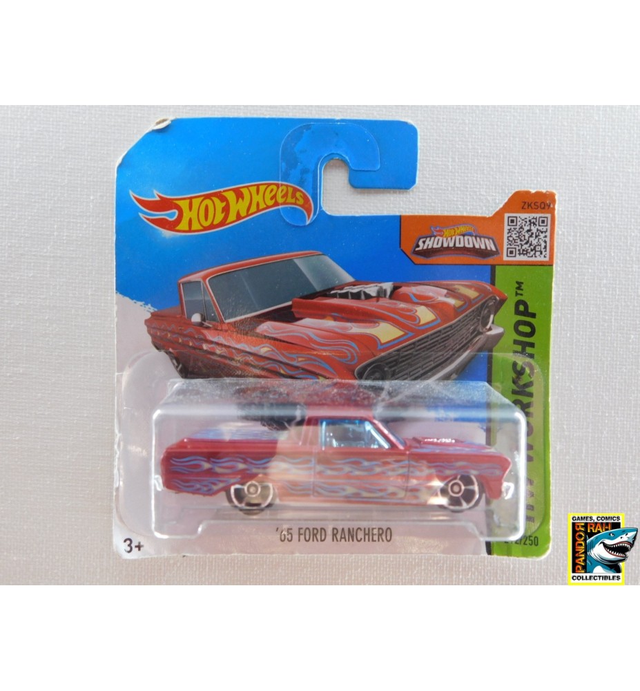 Hotwheels '65 Ford Ranchero Kersenrood 1:65