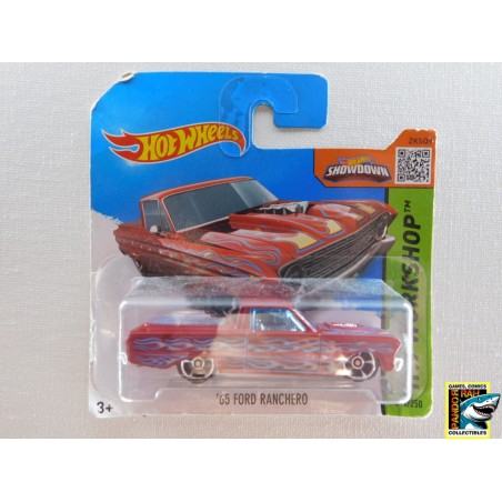 Hotwheels '65 Ford Ranchero Kersenrood 1:65