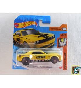 Hotwheels '18 Dodge Challenger SRT Demon Geel 1:65