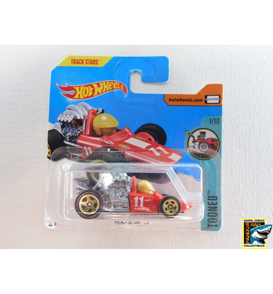 Hotwheels Head Starter Rood 1:65