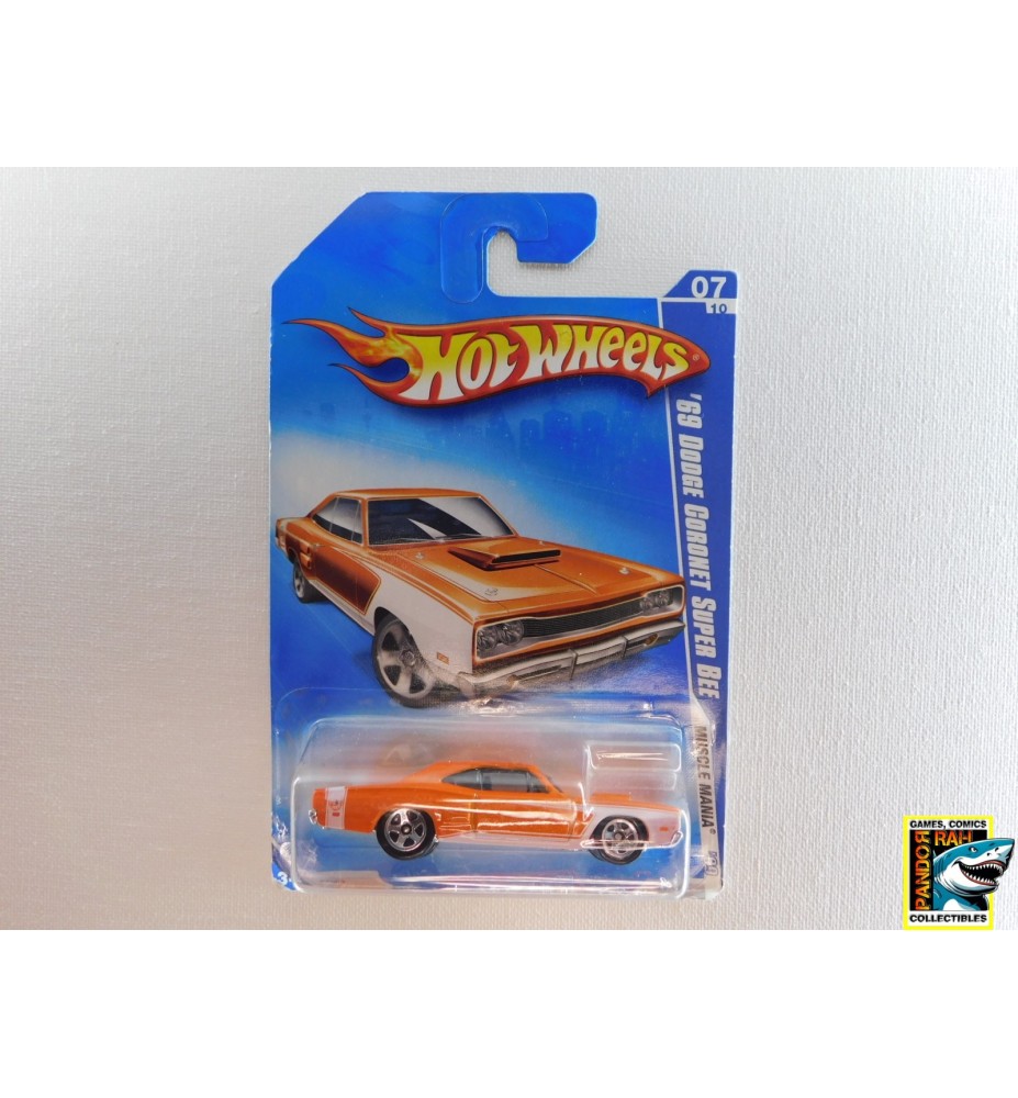 Hotwheels '69 Dodge Coronet Super Bee Oranje 1:65