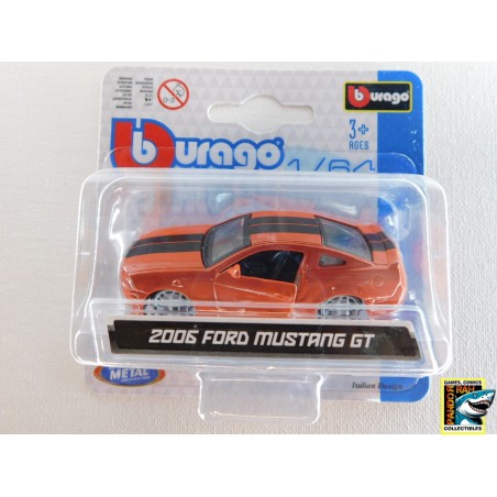 Bburago 2006 Ford Mustang GT Oranje 1:64