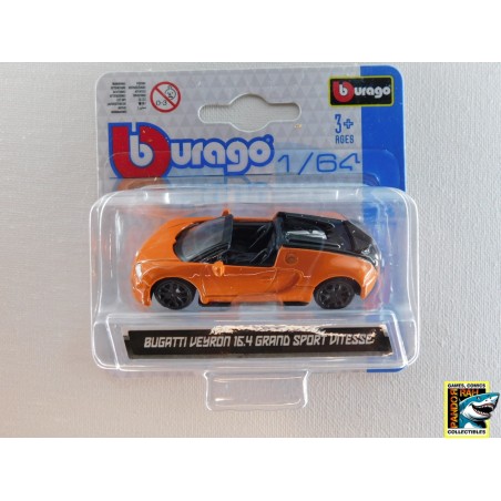 Bburago 2009 Bugatti Veyron 16.4 Grand Sport Vitesse Oranje 1:64