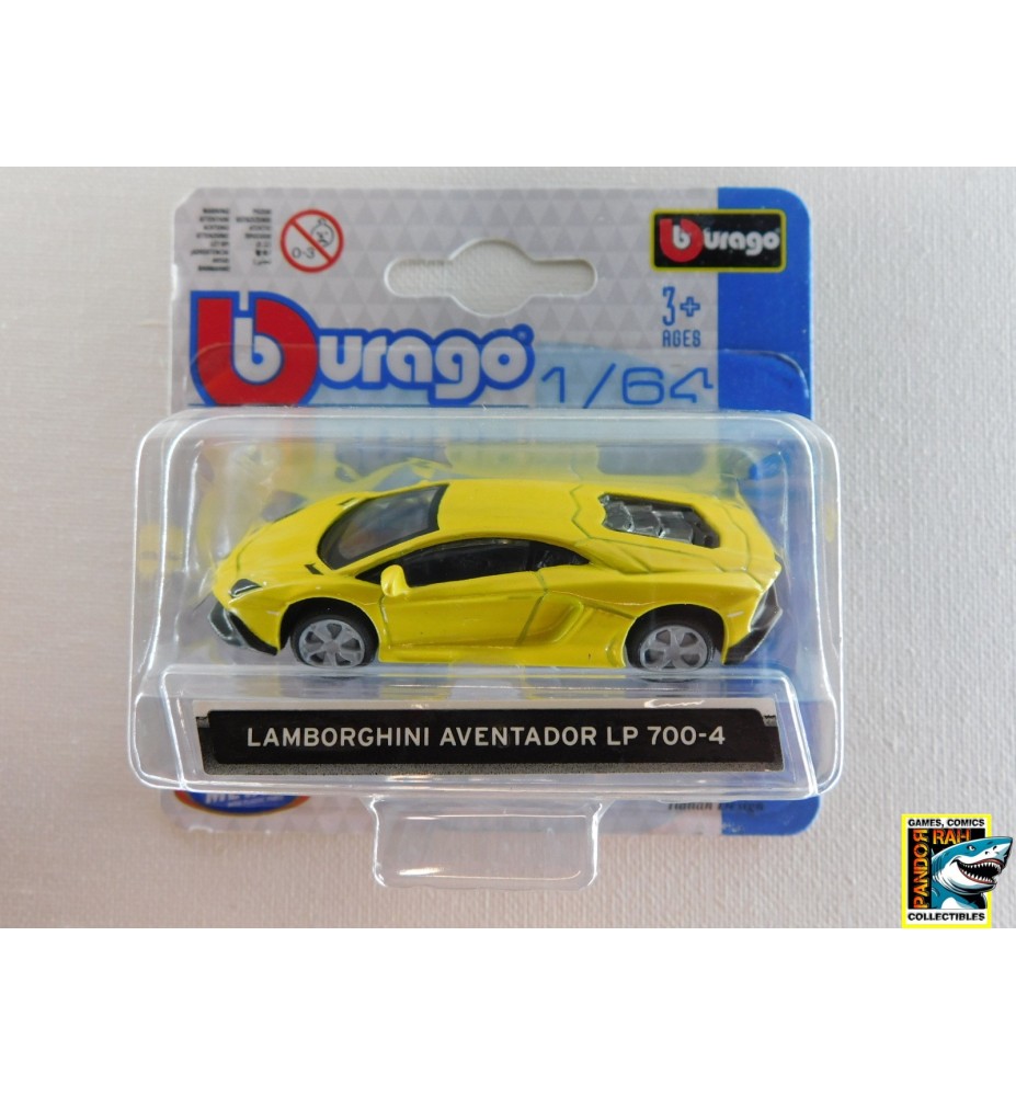 Bburago Lamborghini Aventador LP 700-4 Geel 1:64