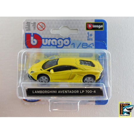 Bburago Lamborghini Aventador LP 700-4 Geel 1:64