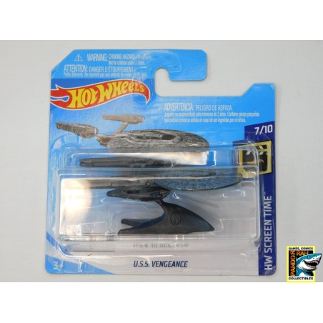 Hotwheels U.S.S. Vengeance Met Standaard Zwart 1:65