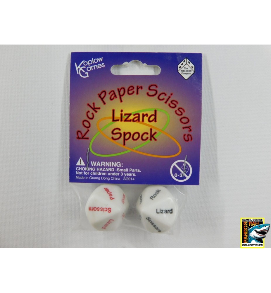Set Rock Paper Scissors Lizard Spock Dobbelstenen