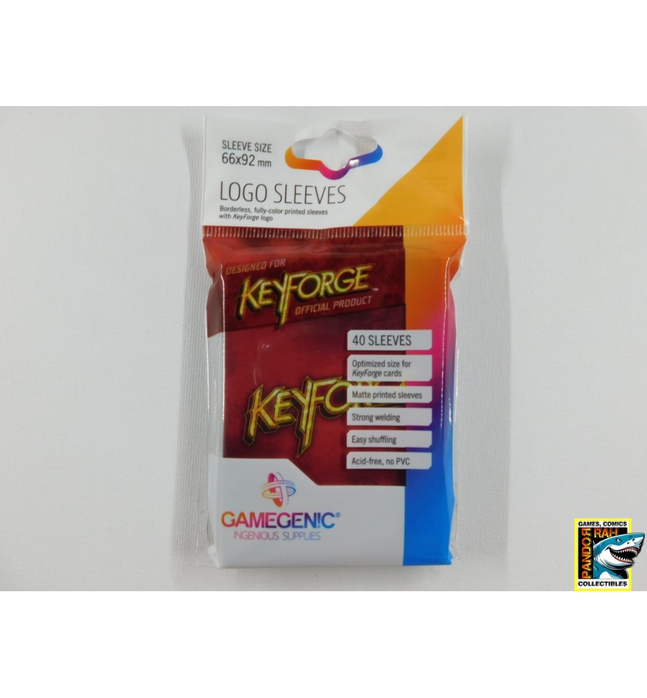 KeyForge Sleeves Logo Rood 40 Stuks