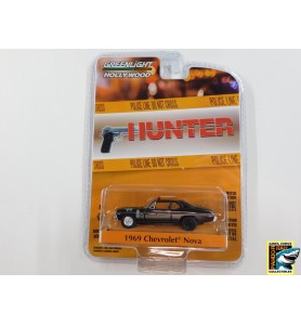 Greenlight Hunter - 1969 Chevrolet Nova Zwart 1:64