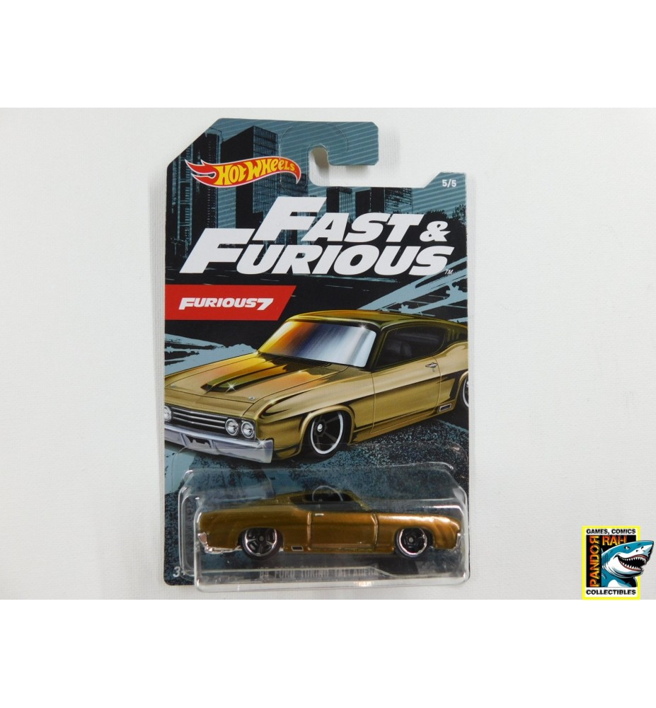 Hot Wheels Furious 7 '69 Ford Torino Talladega Koper 1:65