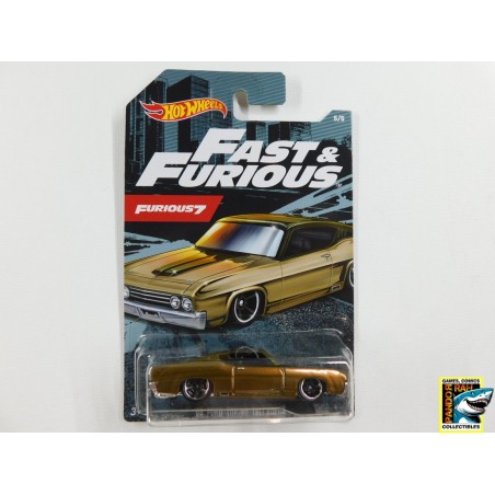 Hot Wheels Furious 7 '69 Ford Torino Talladega Koper 1:65