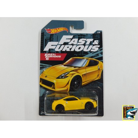 Hot Wheels Fast & Furious 6 Nissan 370Z Geel 1:65