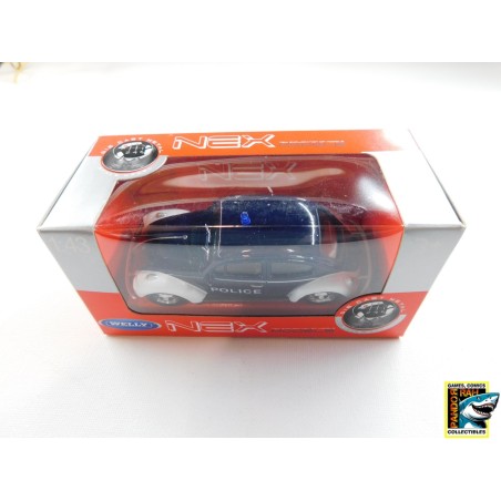 Welly Volkswagen Beetle Police Blauw 1:43