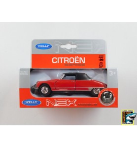 Welly Citroën DS19 Cabriolet Rood 1:39