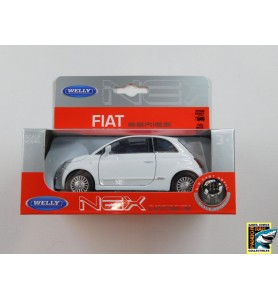 Welly Fiat 500 Wit 1:39