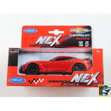 Welly 2017 Chevrolet Corvette Z06 Rood 1:39