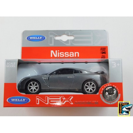 Welly Nissan GT-R Donkergrijs 1:39