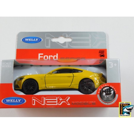 Welly 2015 Ford Mustang GT Geel 1:39