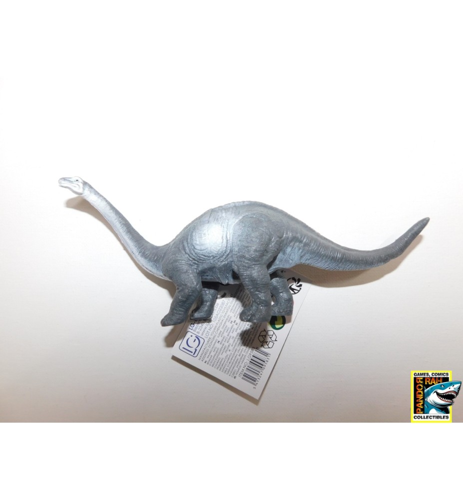 Dinosaurus - Apatosaurus Zilvergrijs 17 Cm