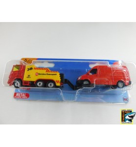 Siku 1667 Sleepwagen Met Bus Rood 1:55