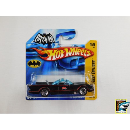 Hot Wheels 2007 First Editions TV Batmobile Zwart 1:65