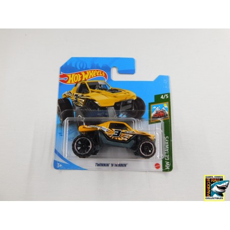 Hotwheels Twinnin 'N Winnin' Okergeel 1:65