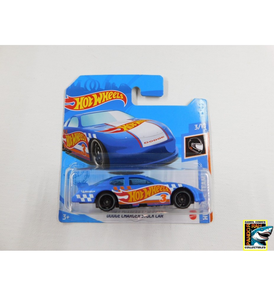 Hotwheels Dodge Charger Stock Car Lichtblauw 1:65