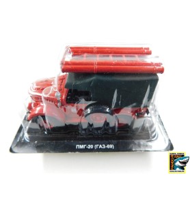 PMG-20 GAZ-69 4x4 Russische Brandweer Assistentiewagen 1:43