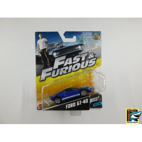 Mattel Fast & Furious 5 Ford GT-40 Blauw 1:55