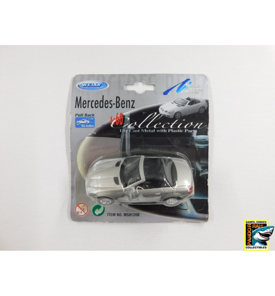 Welly Mercedes Benz SLK 350 Convertible zilver 1:60