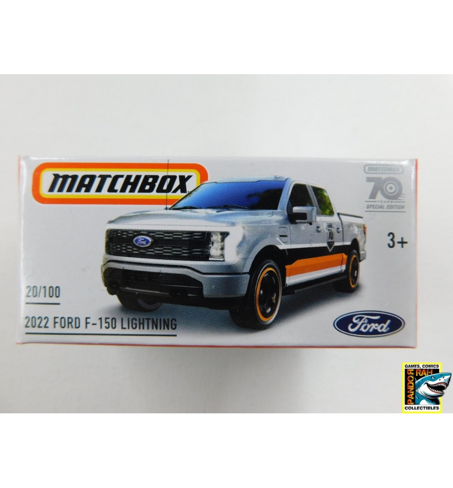 Matchbox 70 2022 Ford F-150 Lightning Zilvergrijs 1:65