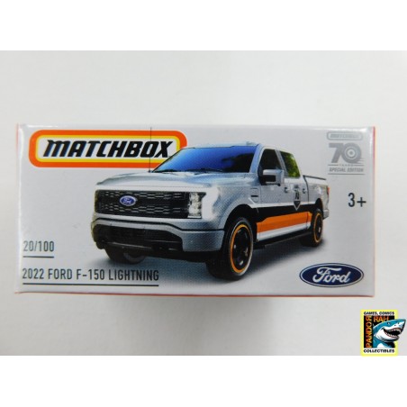 Matchbox 70 2022 Ford F-150 Lightning Zilvergrijs 1:65