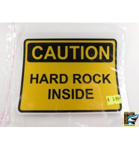 Reflecterende Sticker 'Hard Rock Inside'