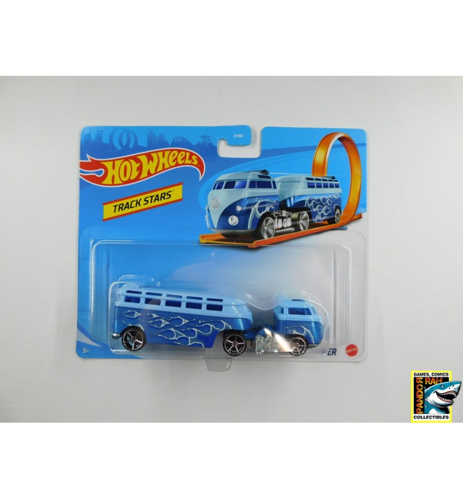 Hot Wheels Track Stars Custom Volkswagen Hauler Blauw Lichtblauw 1:65