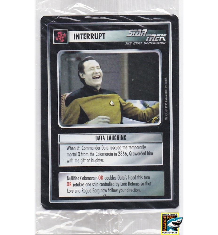 Star Trek CCG Data Laughing Sealed P